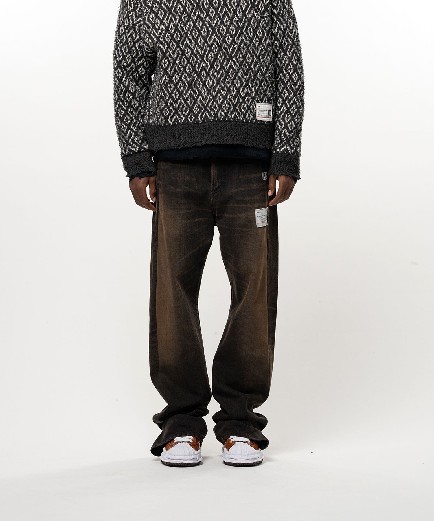 Folded Denim Pants