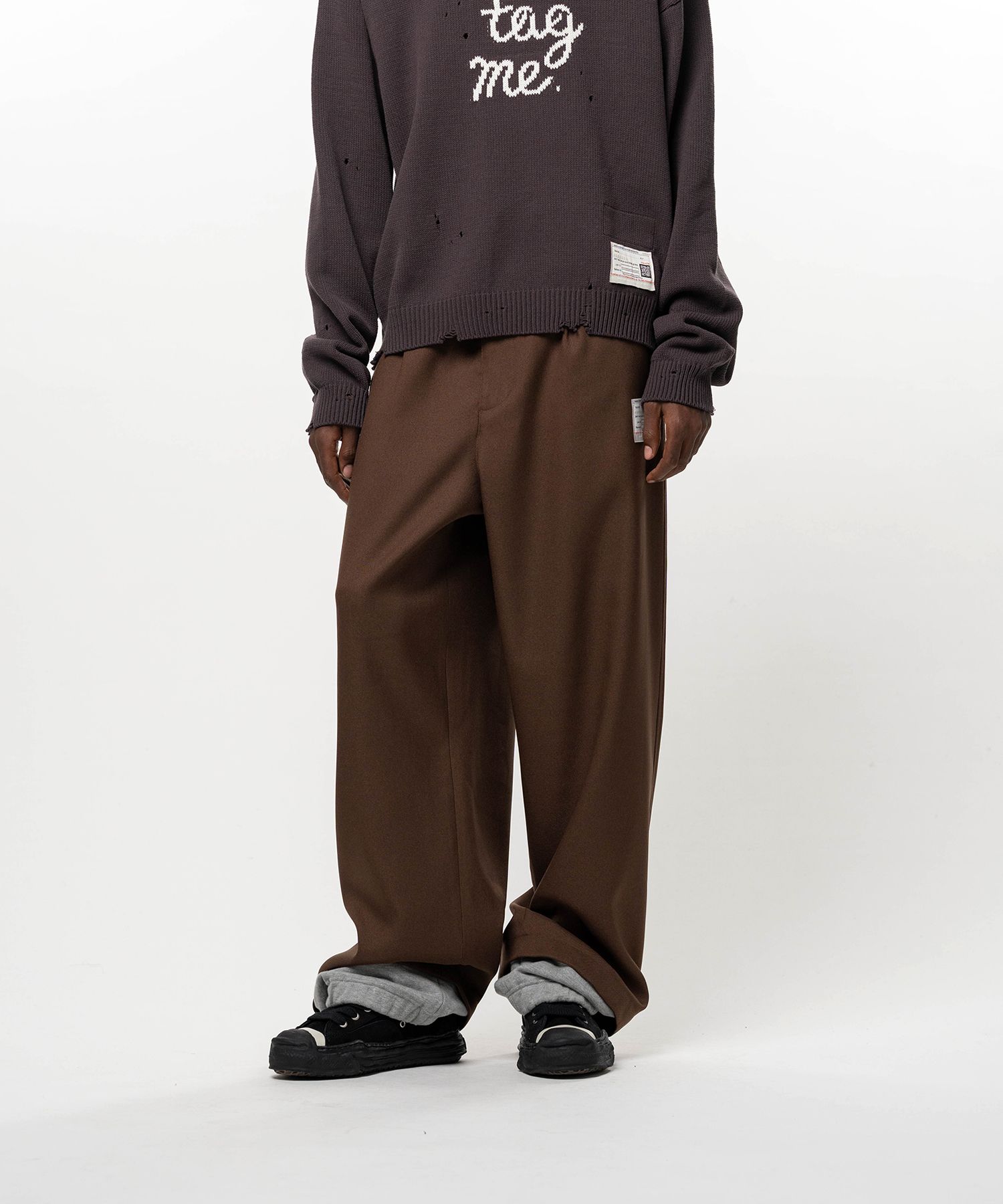Sweat Layered Twill Pants