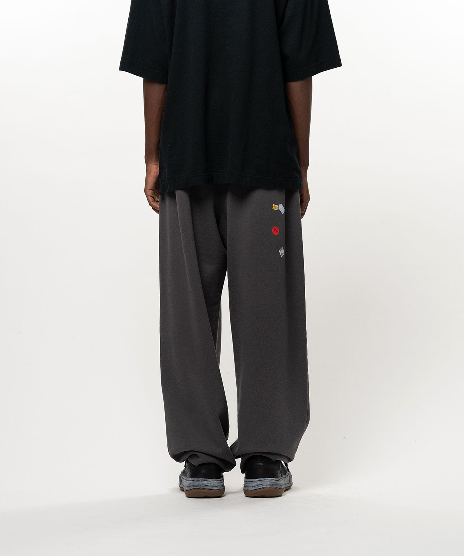 Price Tag Sticker Printed Sweat Pants