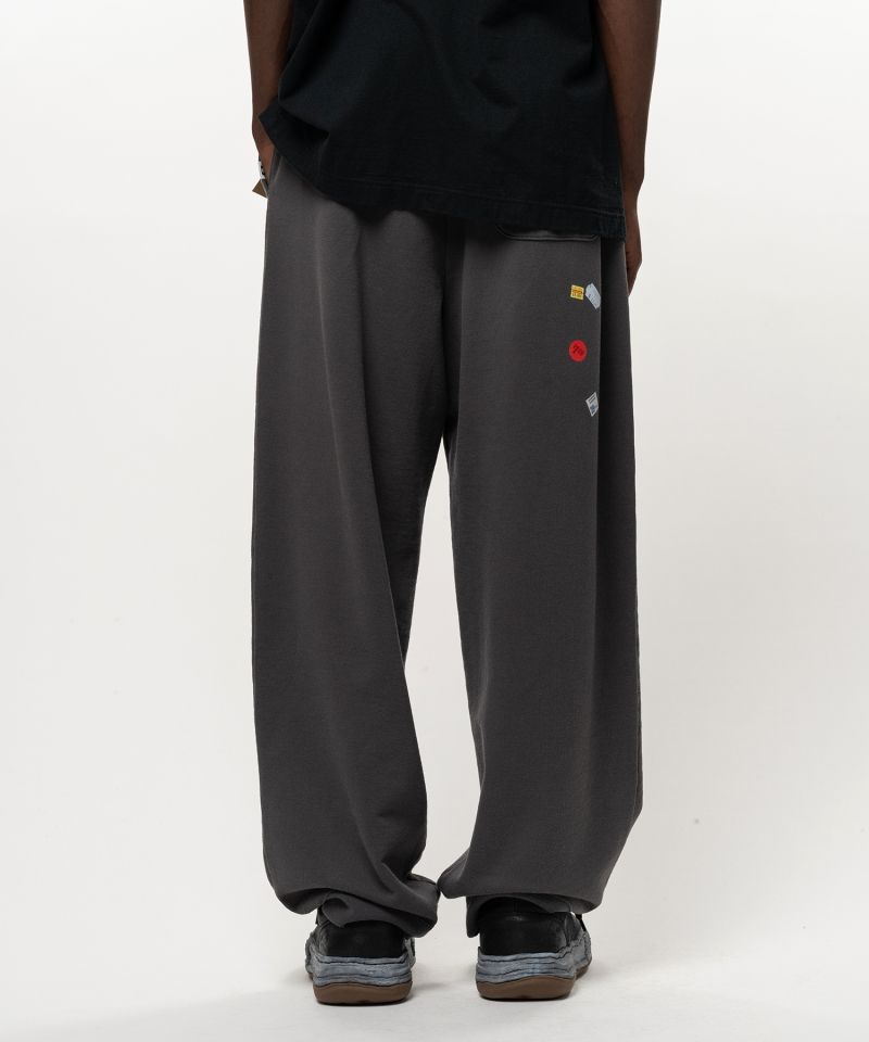 Price Tag Sticker Printed Sweat Pants