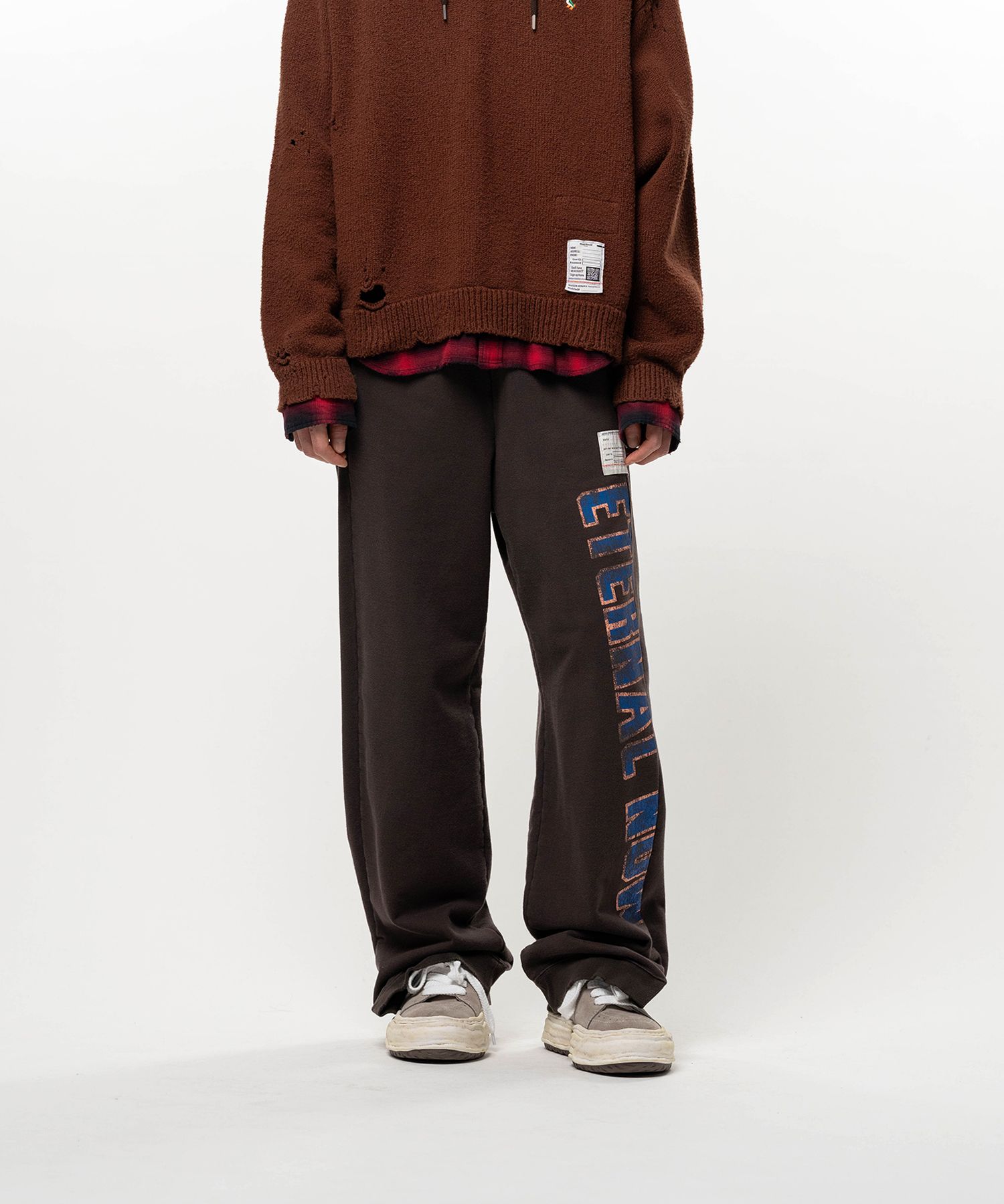 Folded College Logo Sweat Pants