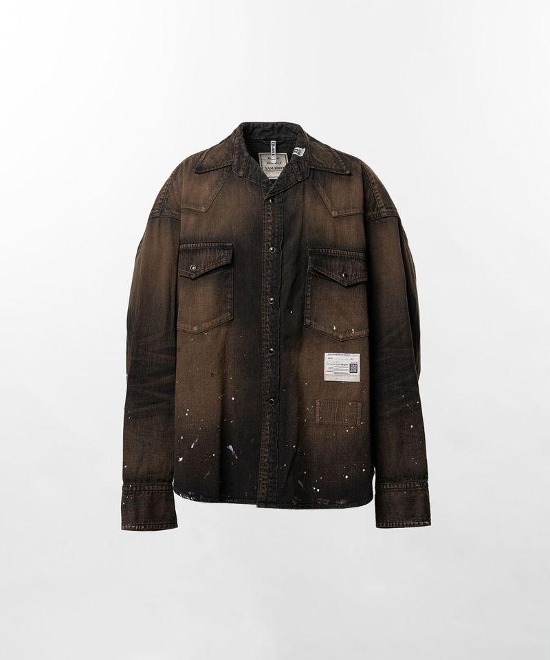 Flatted Collar Denim Shirt