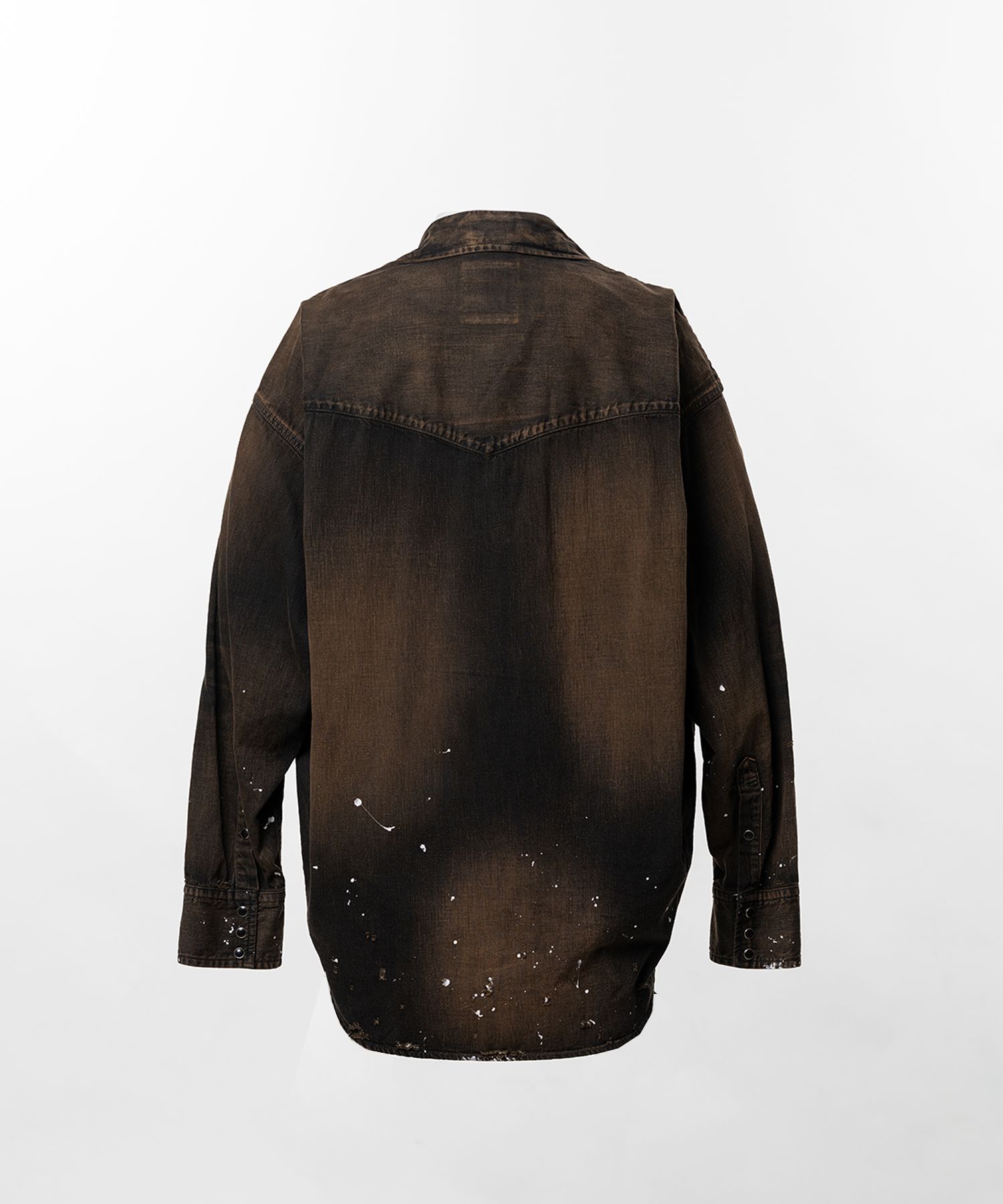 Flatted Collar Denim Shirt