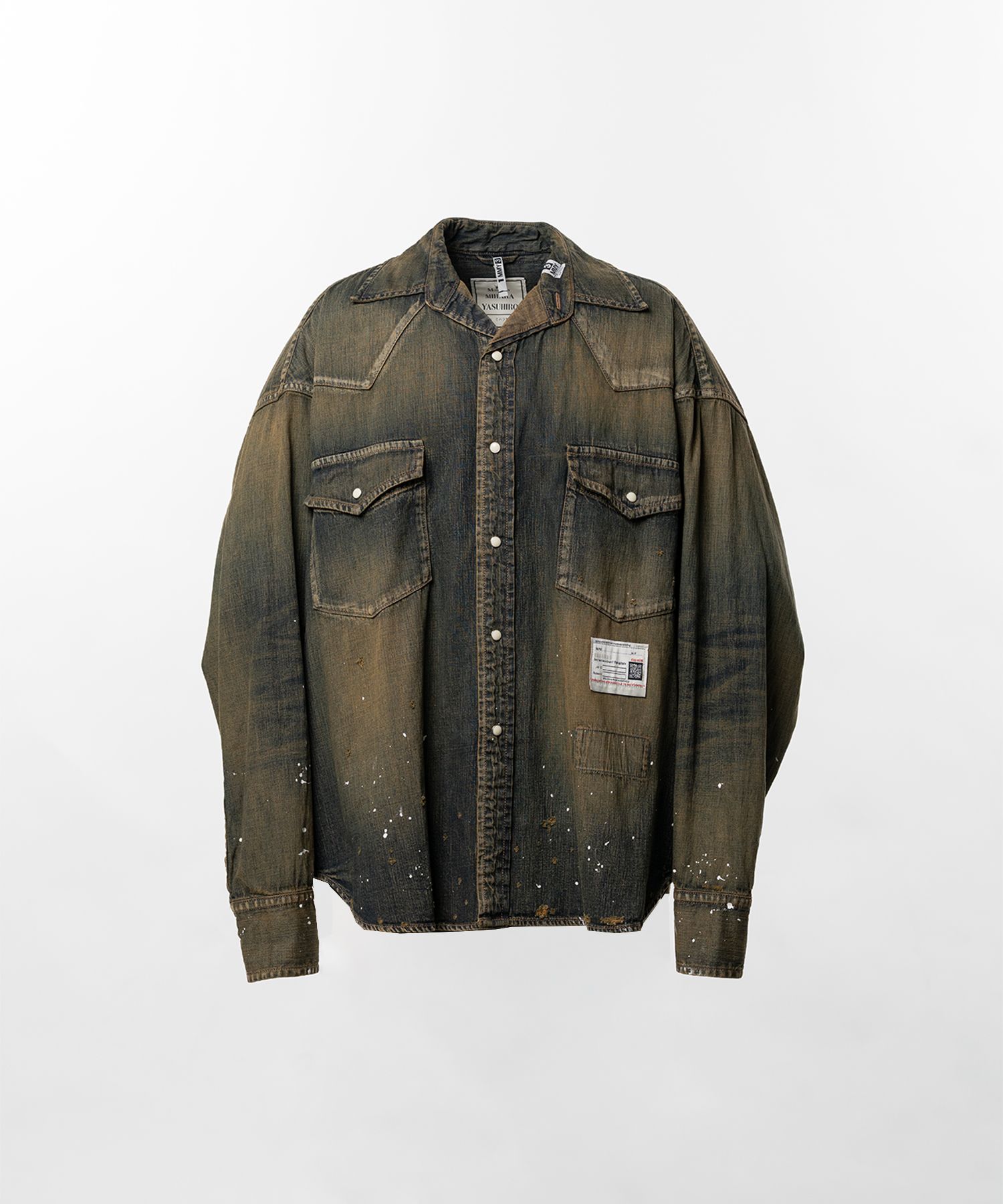 Flatted Collar Denim Shirt