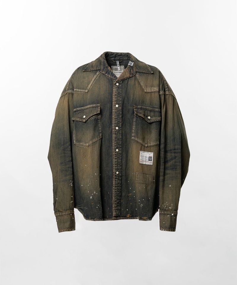Flatted Collar Denim Shirt
