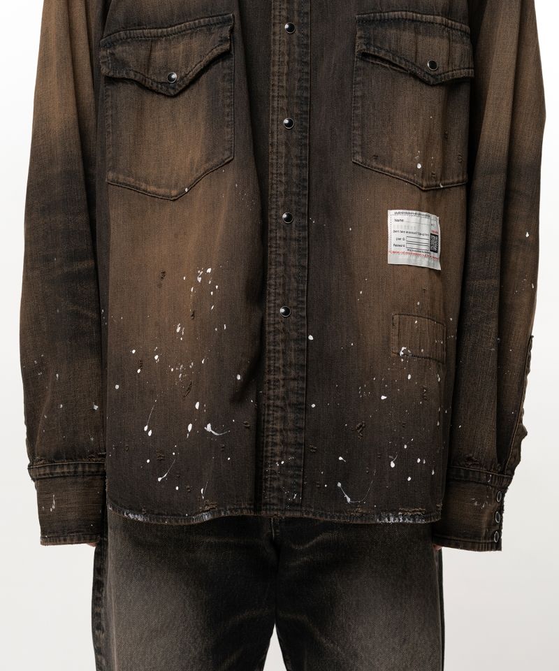 Flatted Collar Denim Shirt