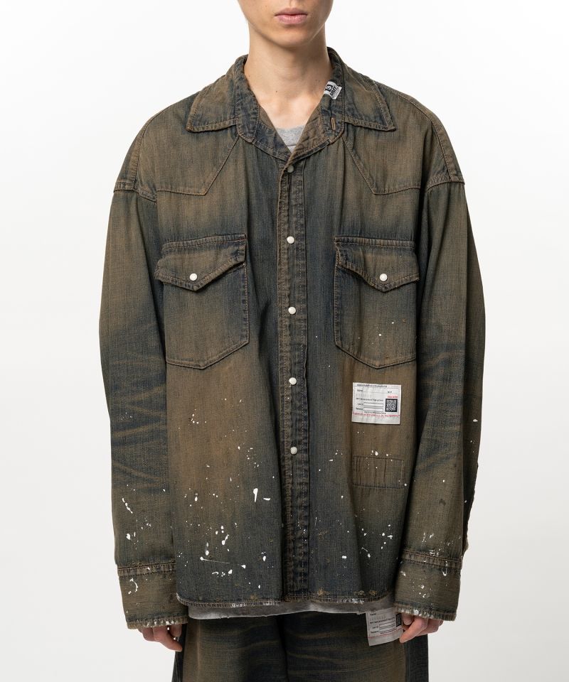 Flatted Collar Denim Shirt