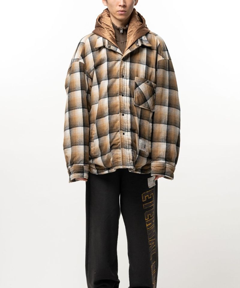 Hooded Check Shirt Jacket
