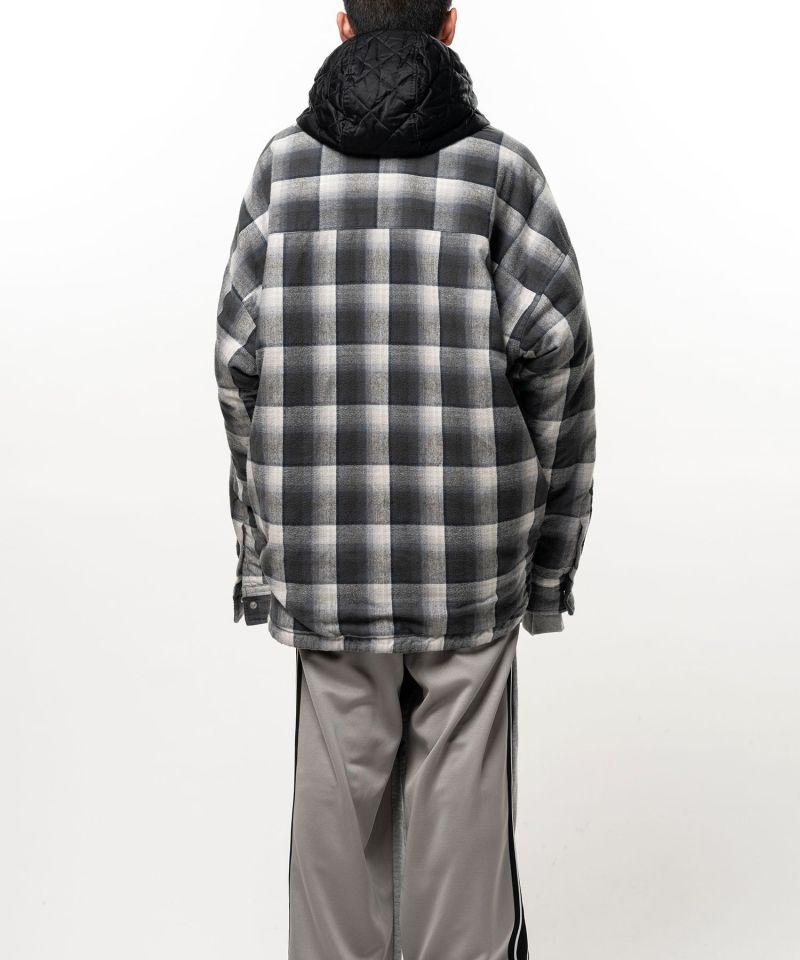 Hooded Check Shirt Jacket