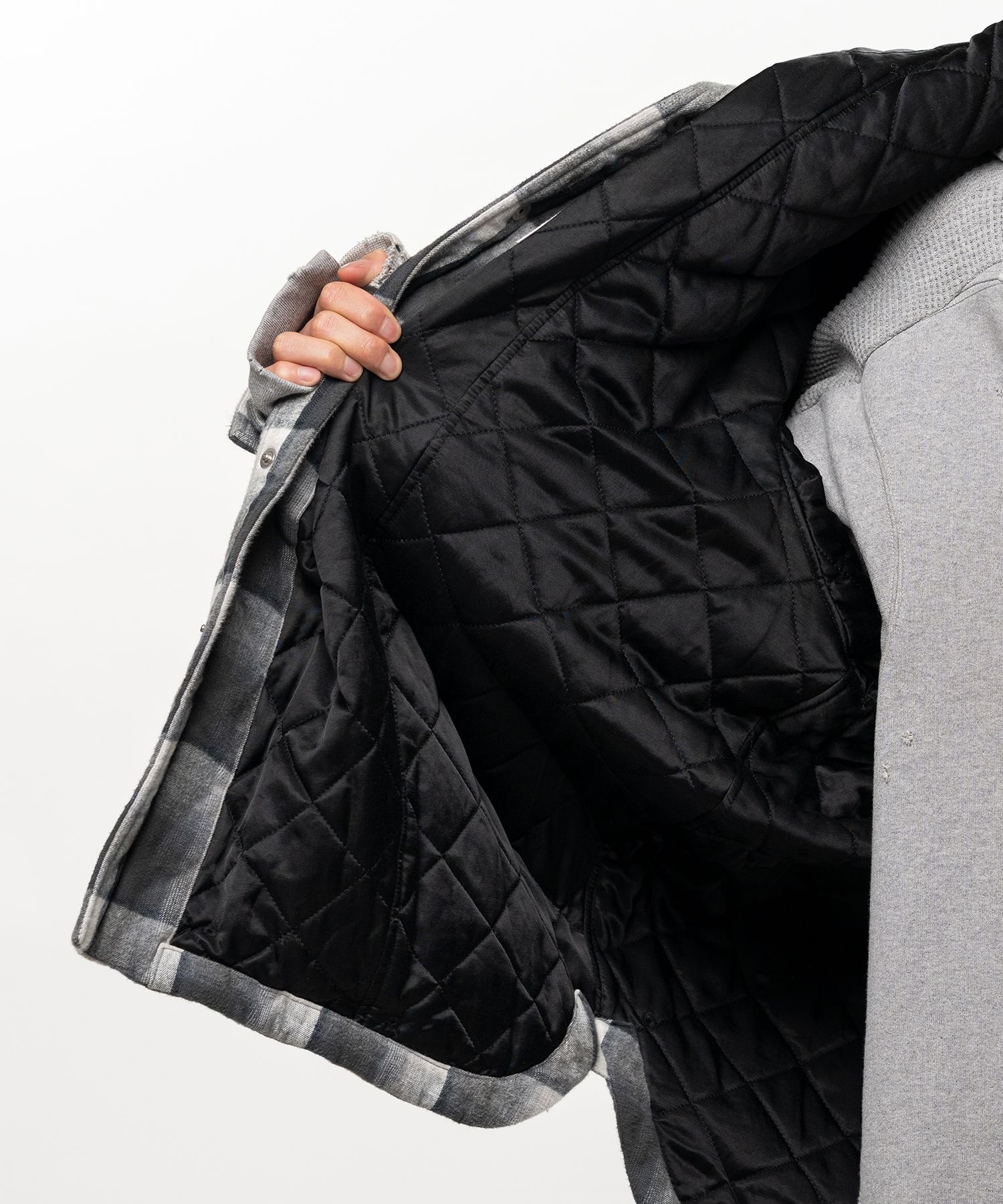 Hooded Check Shirt Jacket