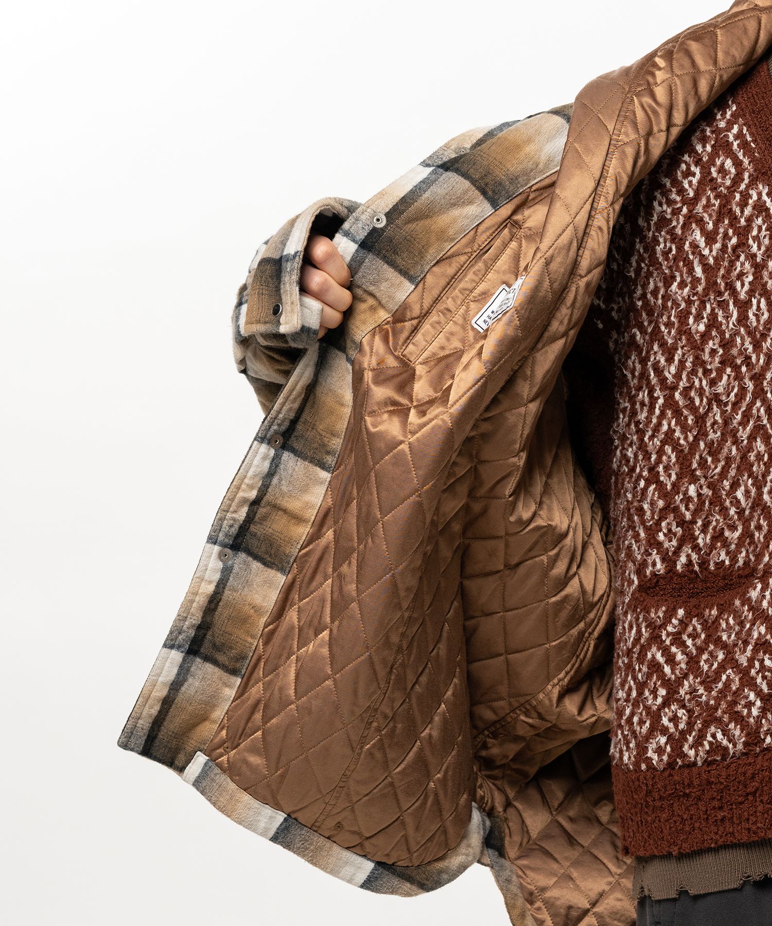 Hooded Check Shirt Jacket