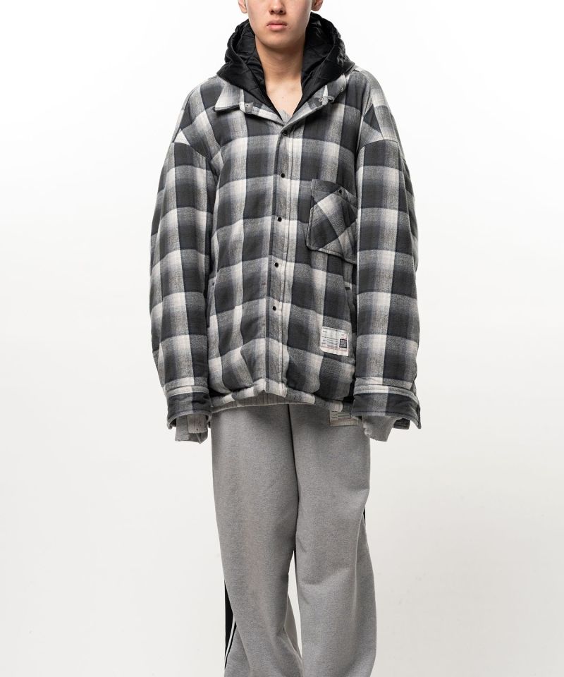 Hooded Check Shirt Jacket