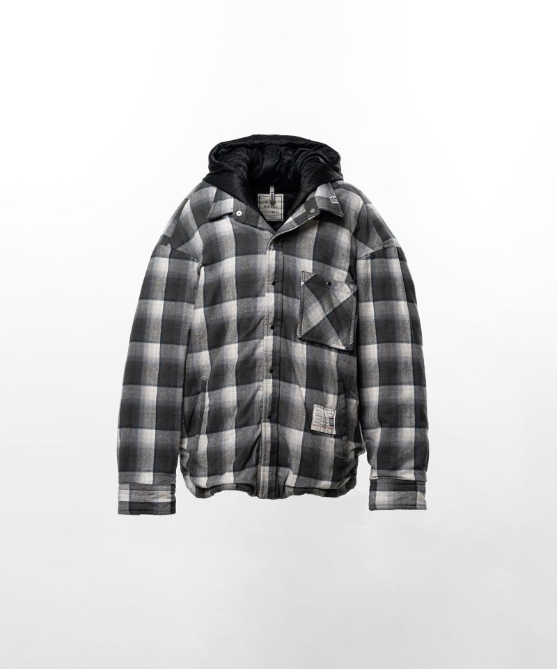 Hooded Check Shirt Jacket