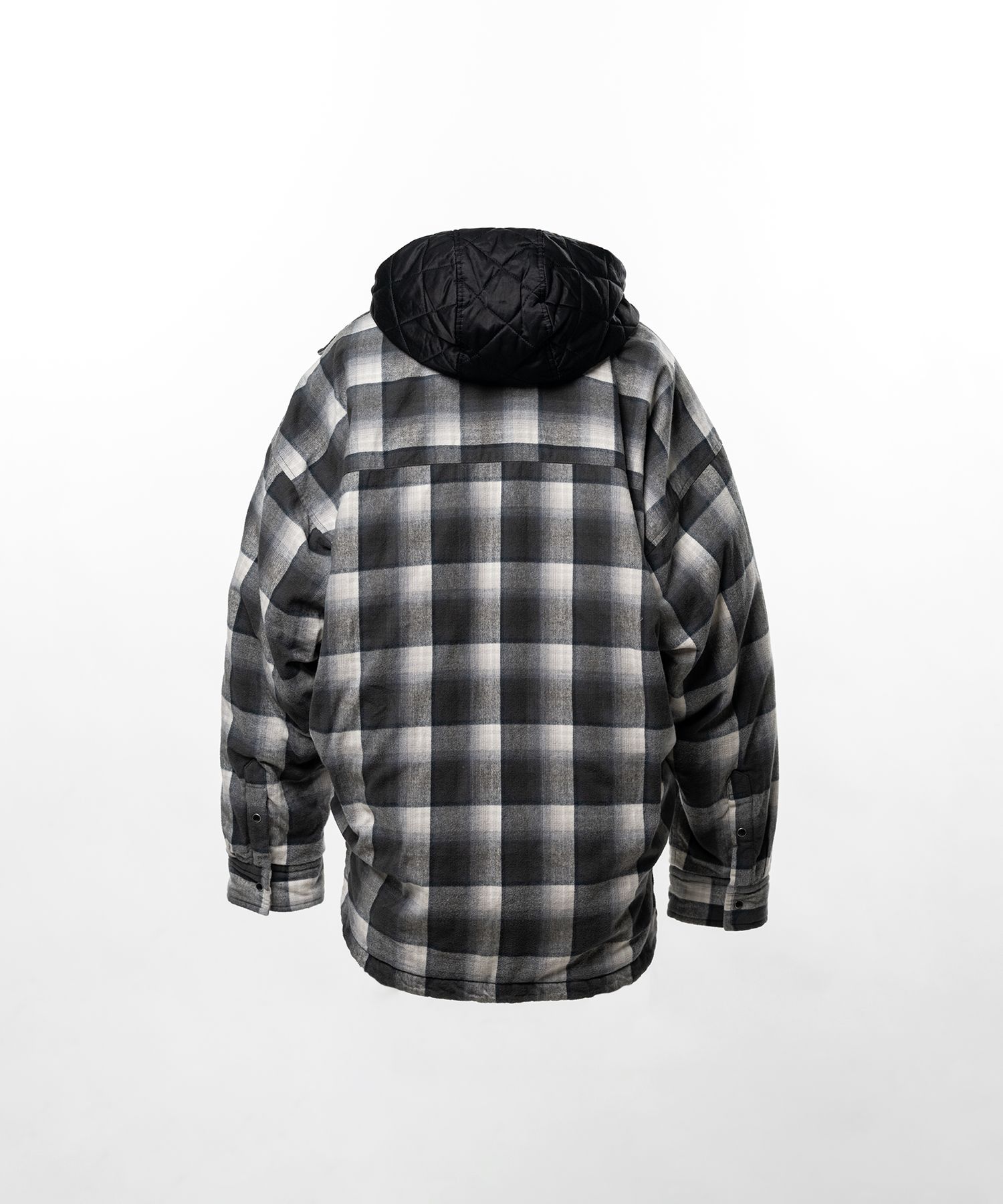 Hooded Check Shirt Jacket