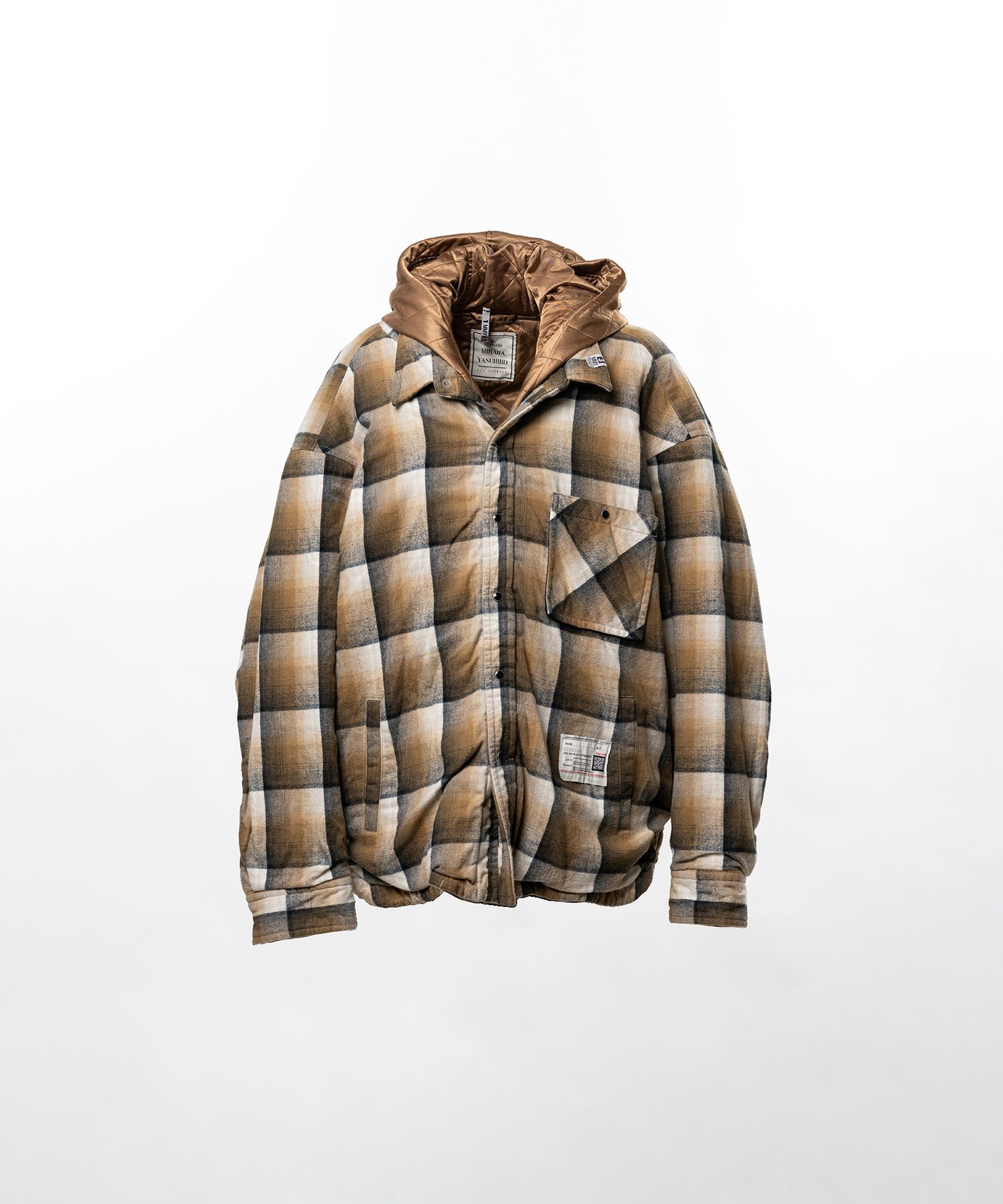 Hooded Check Shirt Jacket