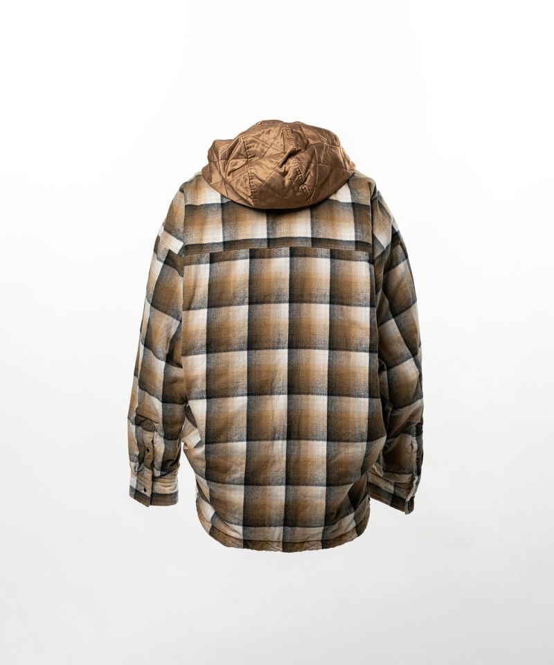 Hooded Check Shirt Jacket