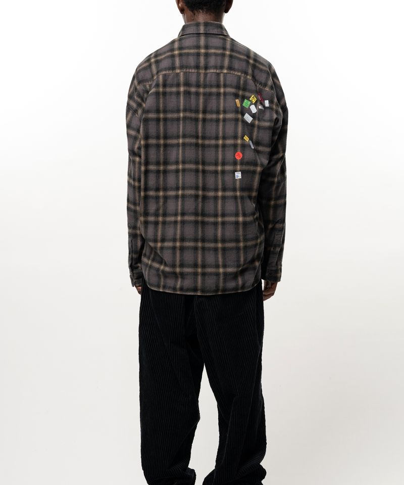 Price Sticker Printed Check Shirt