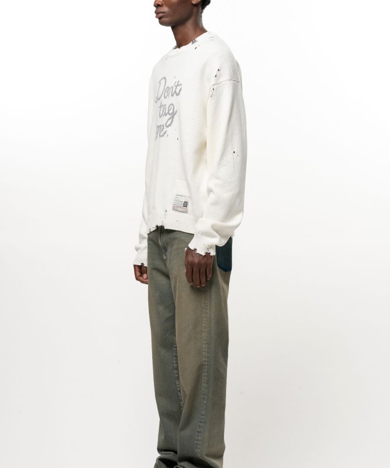 Don't Tag Me Jacquard Knit Sweater