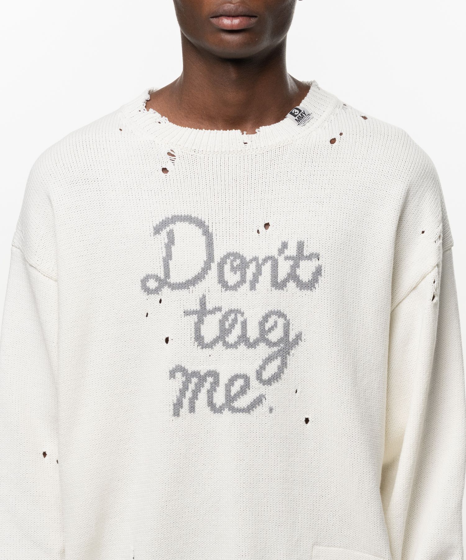 Don't Tag Me Jacquard Knit Sweater