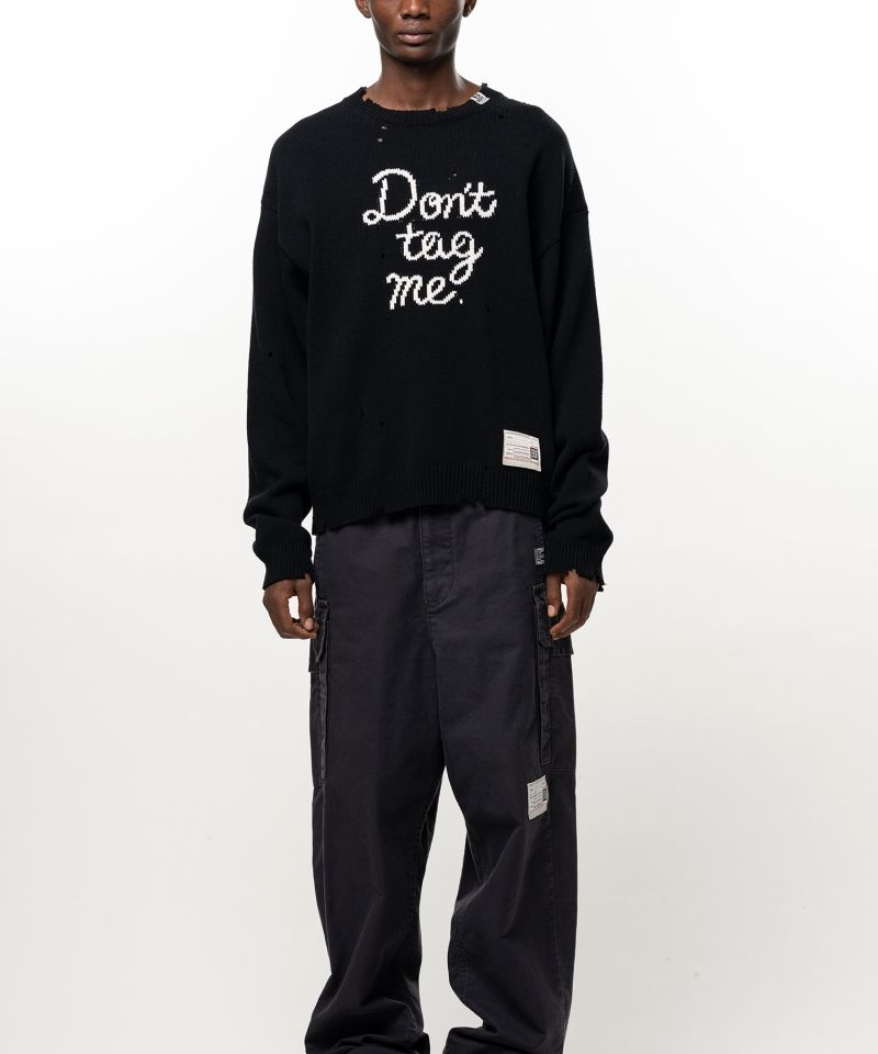 Don't Tag Me Jacquard Knit Sweater