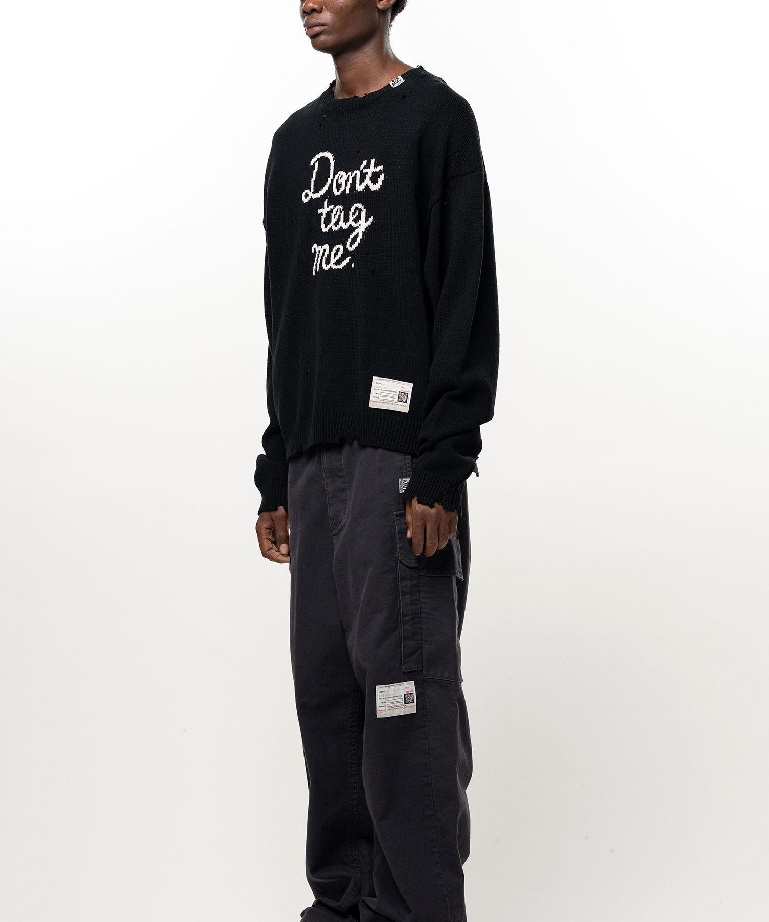 Don't Tag Me Jacquard Knit Sweater