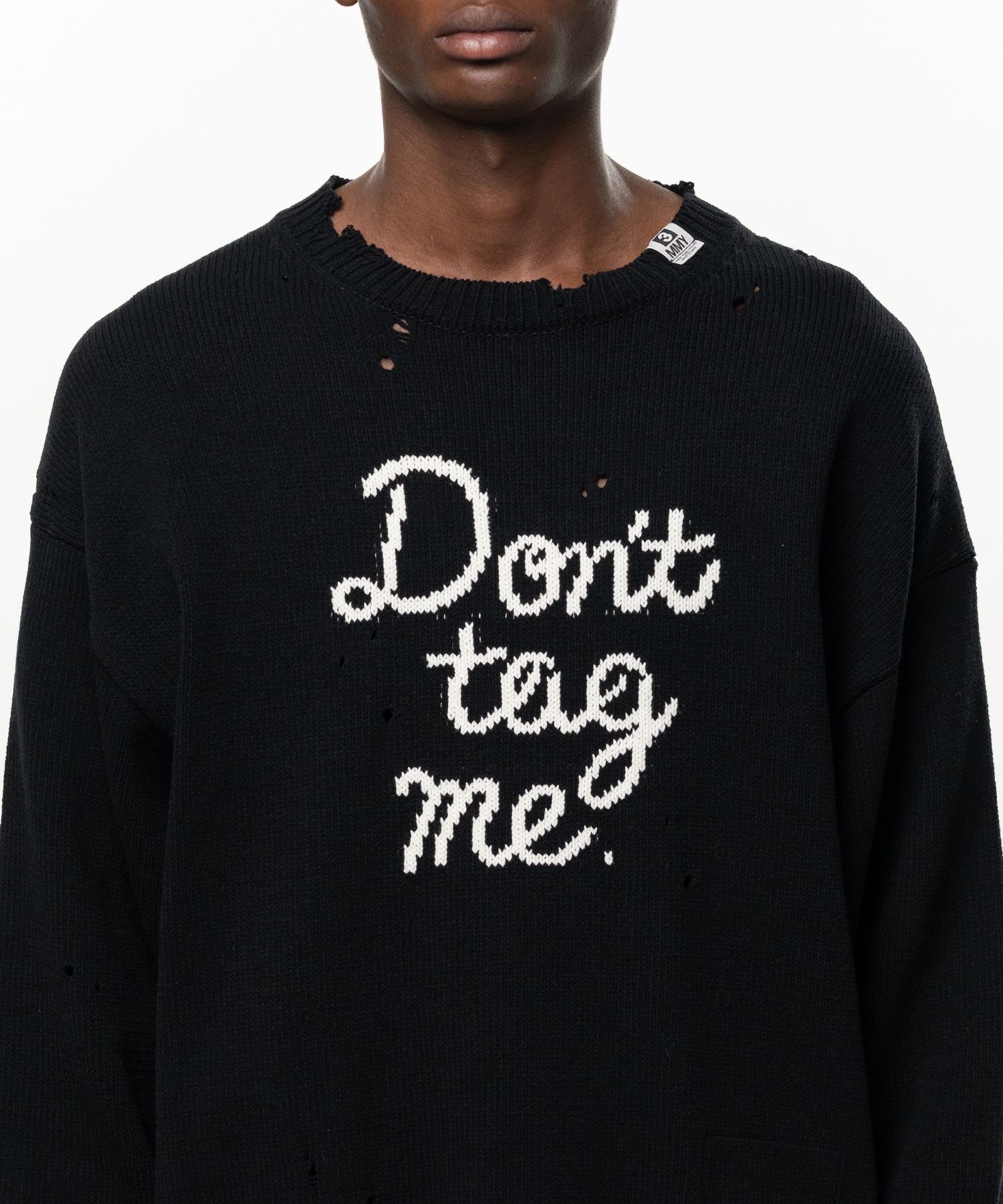 Don't Tag Me Jacquard Knit Sweater
