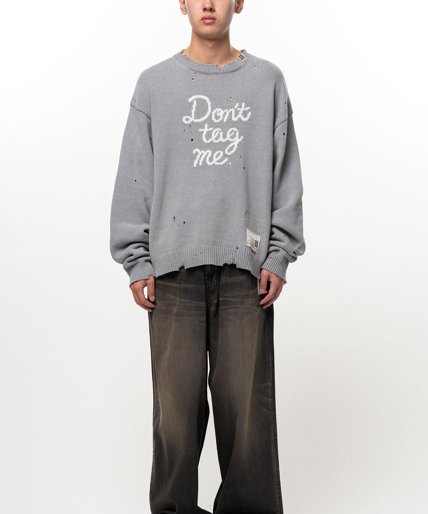 Don't Tag Me Jacquard Knit Sweater