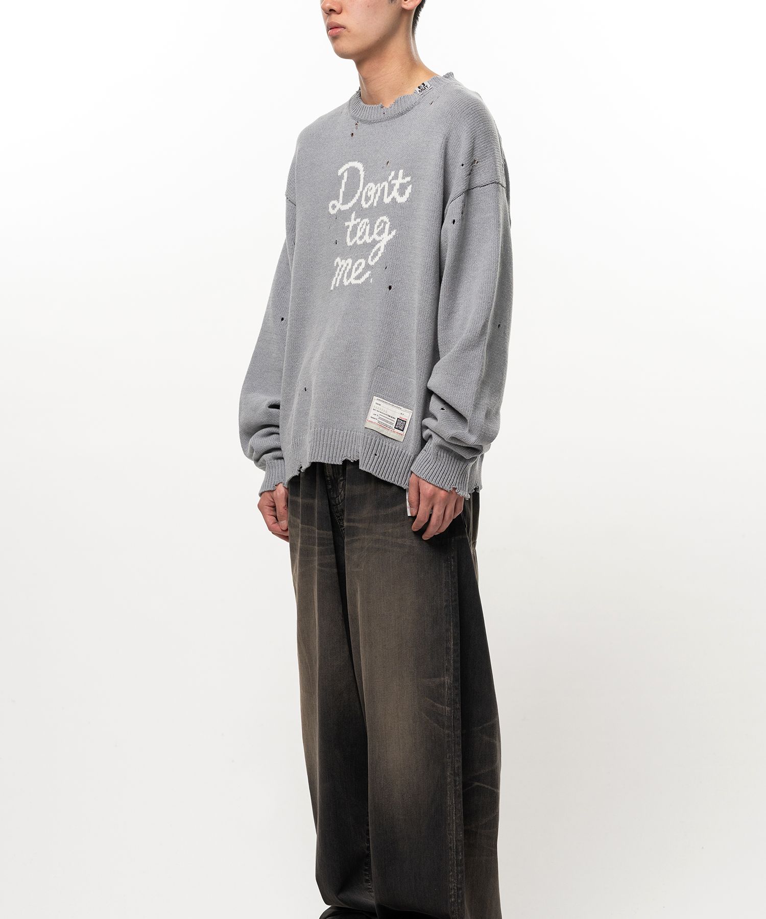 Don't Tag Me Jacquard Knit Sweater