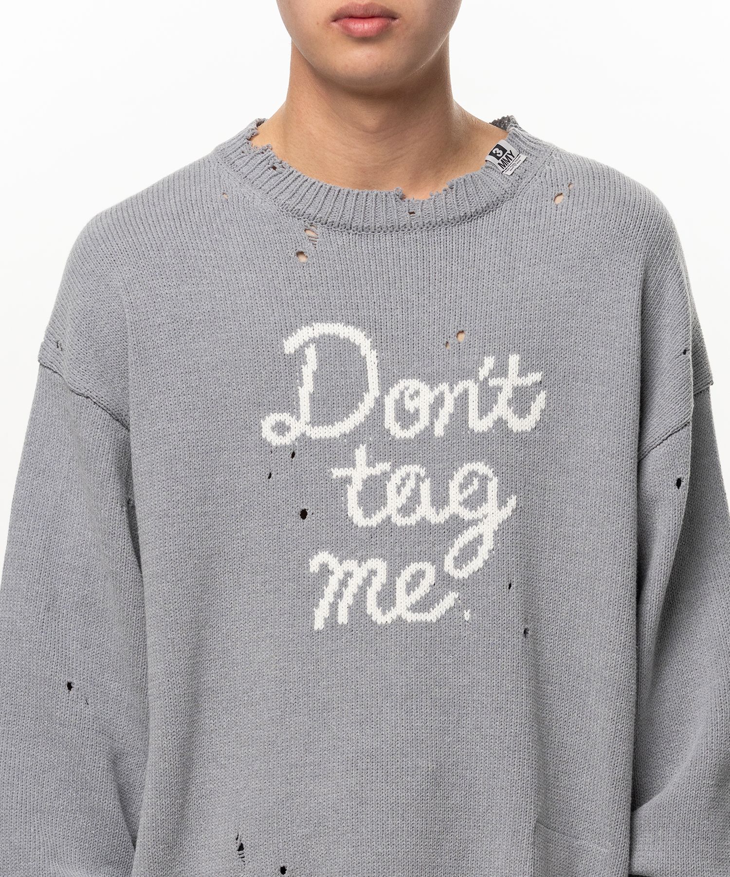 Don't Tag Me Jacquard Knit Sweater