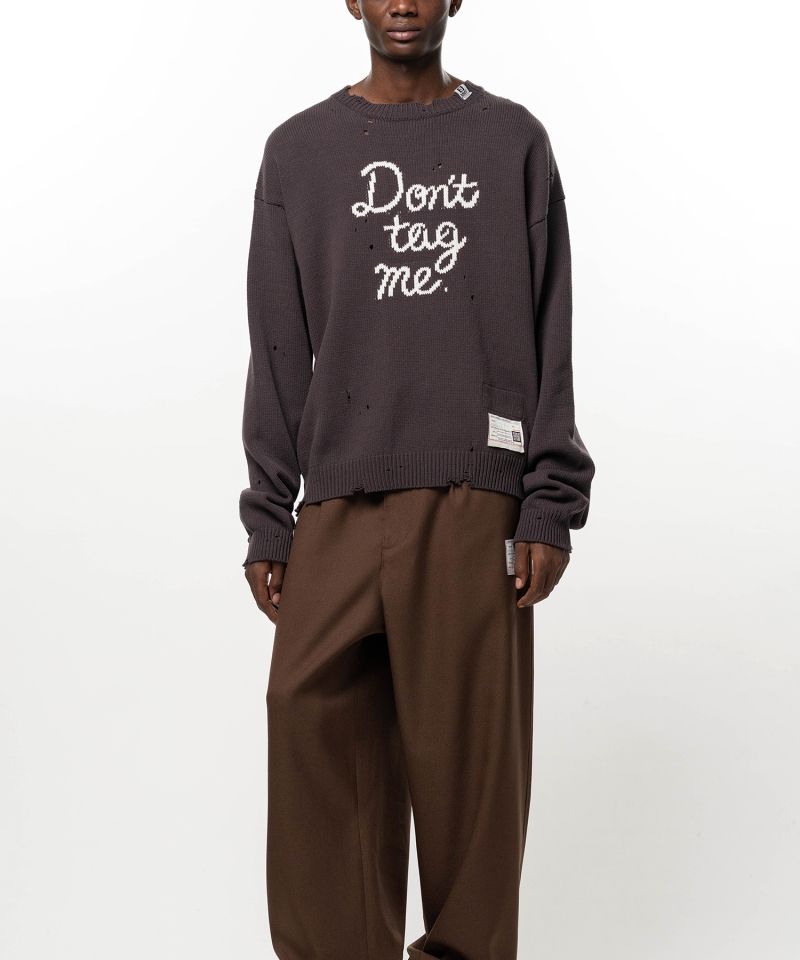 Don't Tag Me Jacquard Knit Sweater