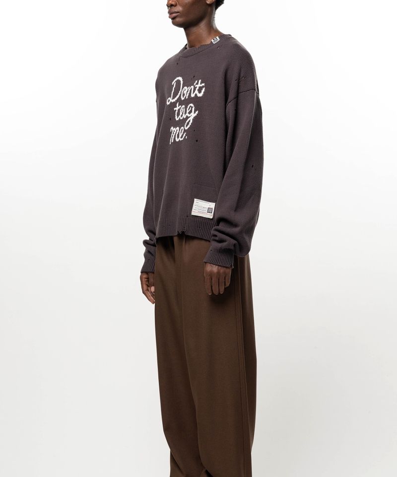Don't Tag Me Jacquard Knit Sweater