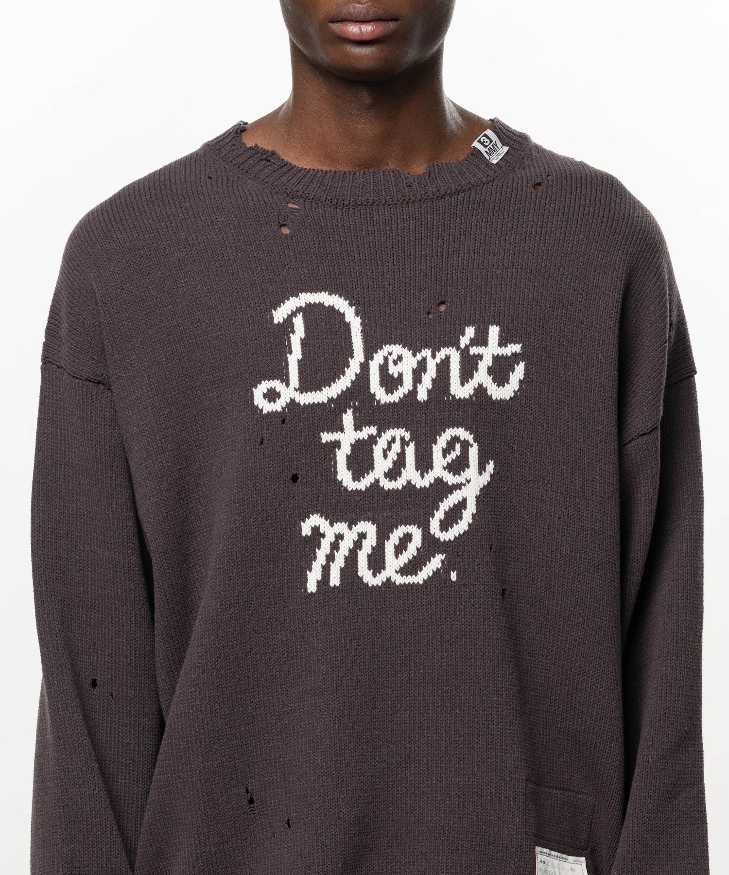 Don't Tag Me Jacquard Knit Sweater