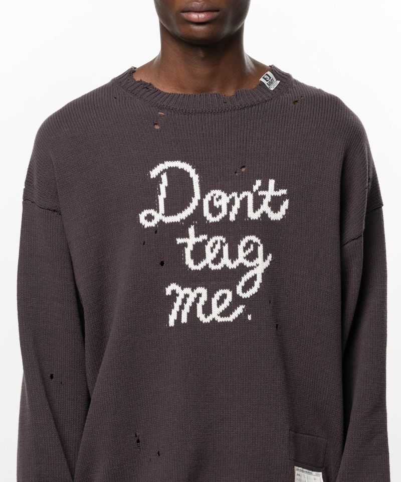 Don't Tag Me Jacquard Knit Sweater