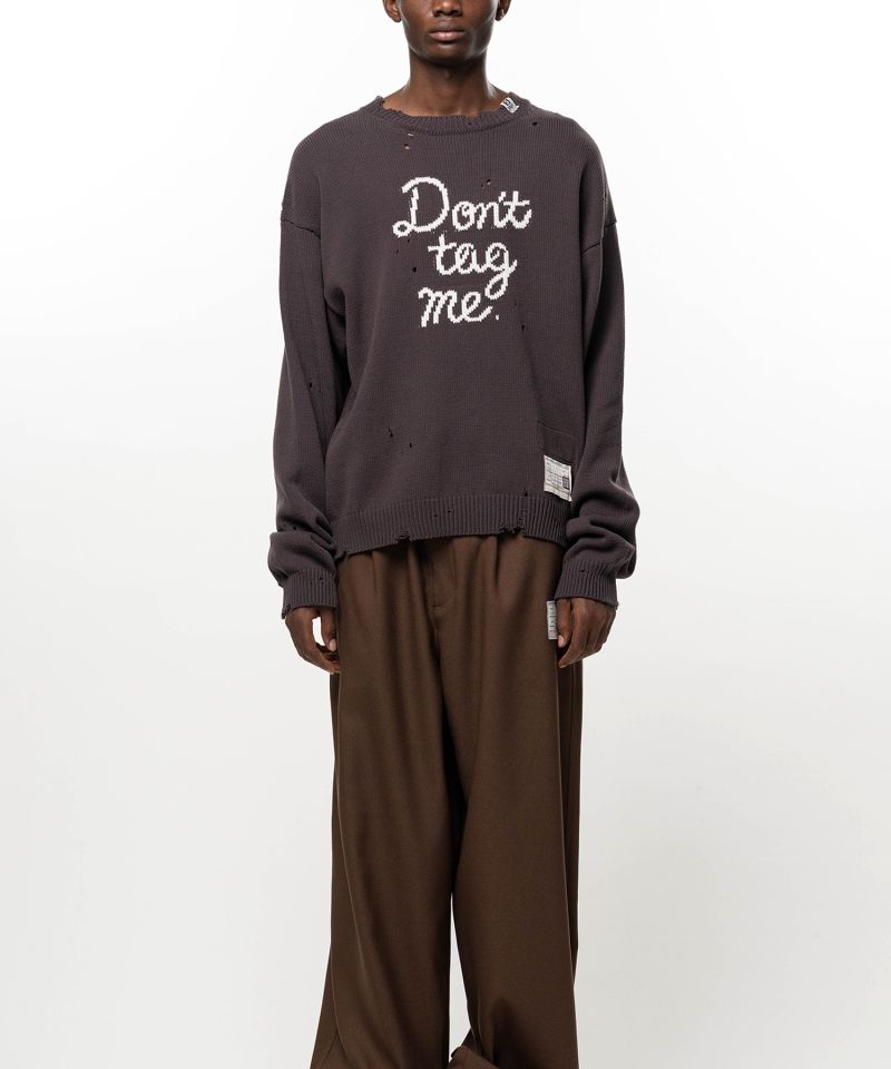 Don't Tag Me Jacquard Knit Sweater