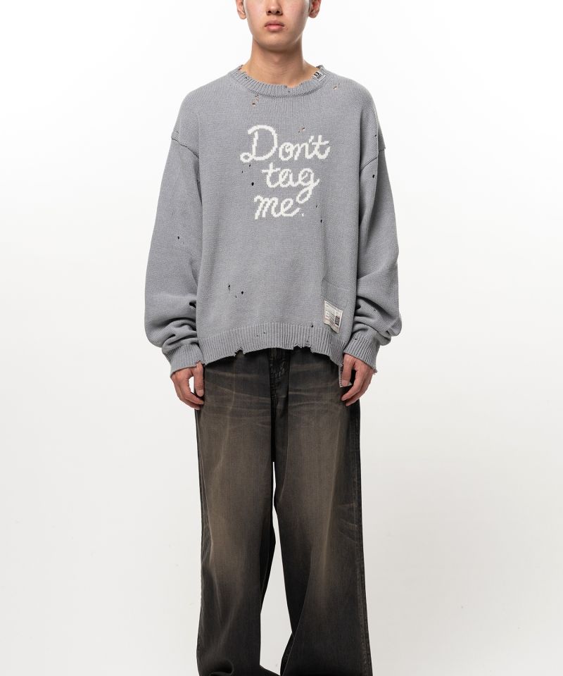 Don't Tag Me Jacquard Knit Sweater