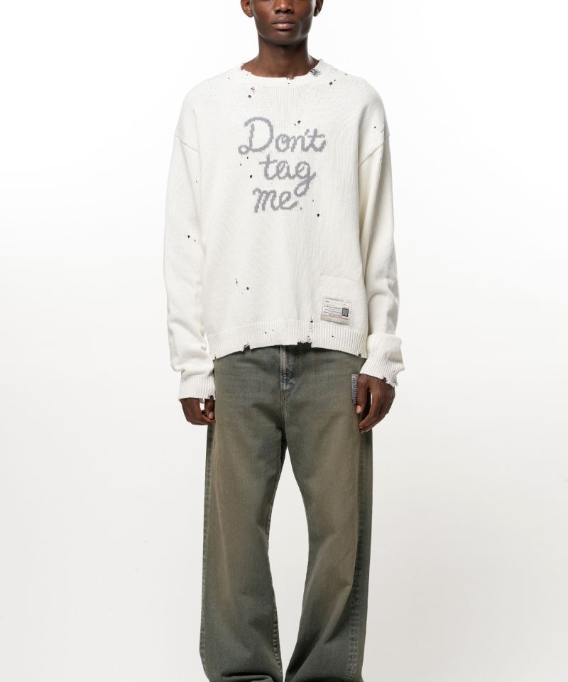 Don't Tag Me Jacquard Knit Sweater