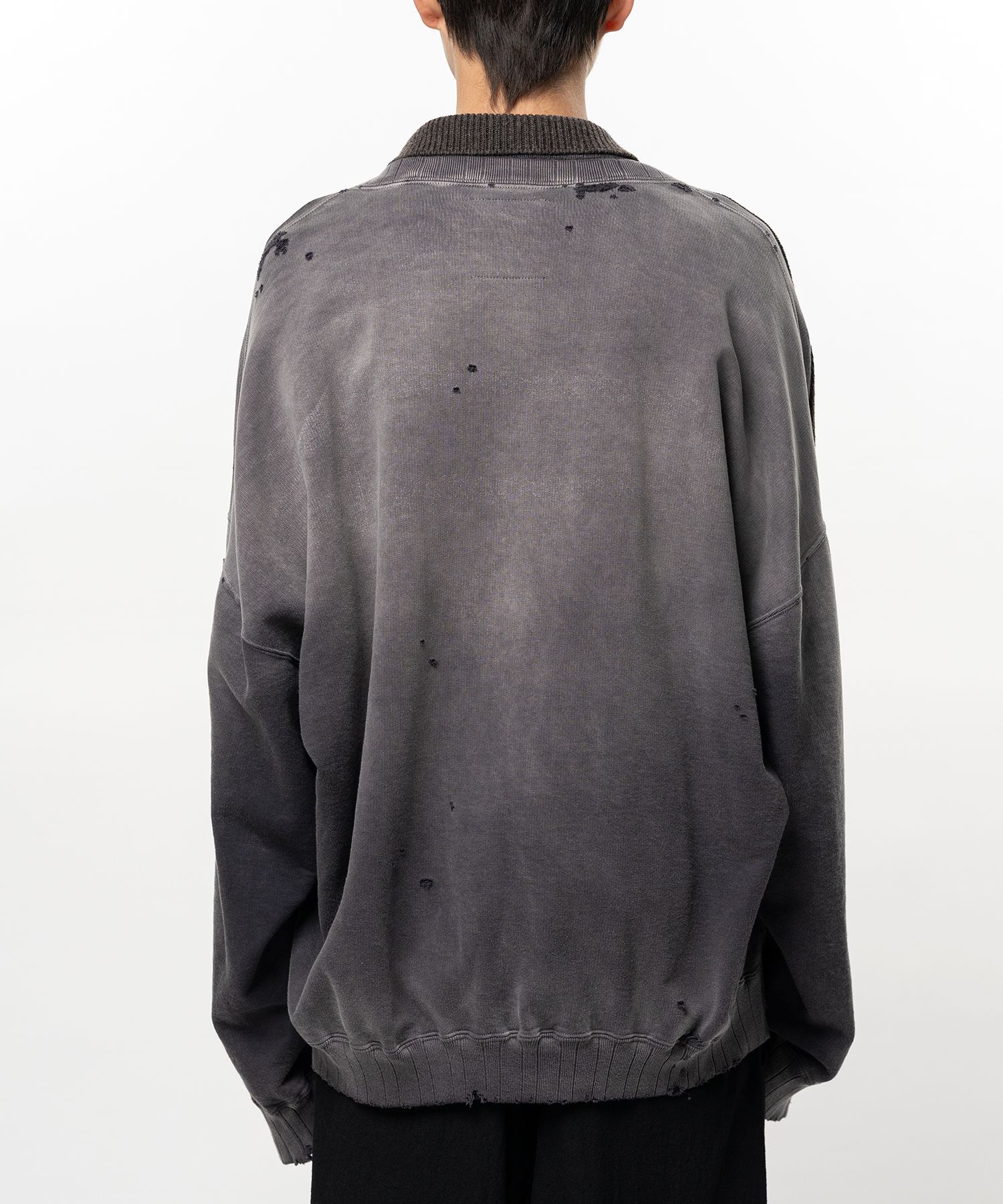 Sweatshirt Combined Knit Sweater