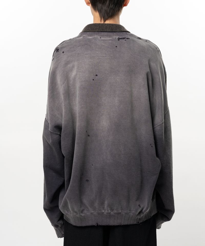 Sweatshirt Combined Knit Sweater