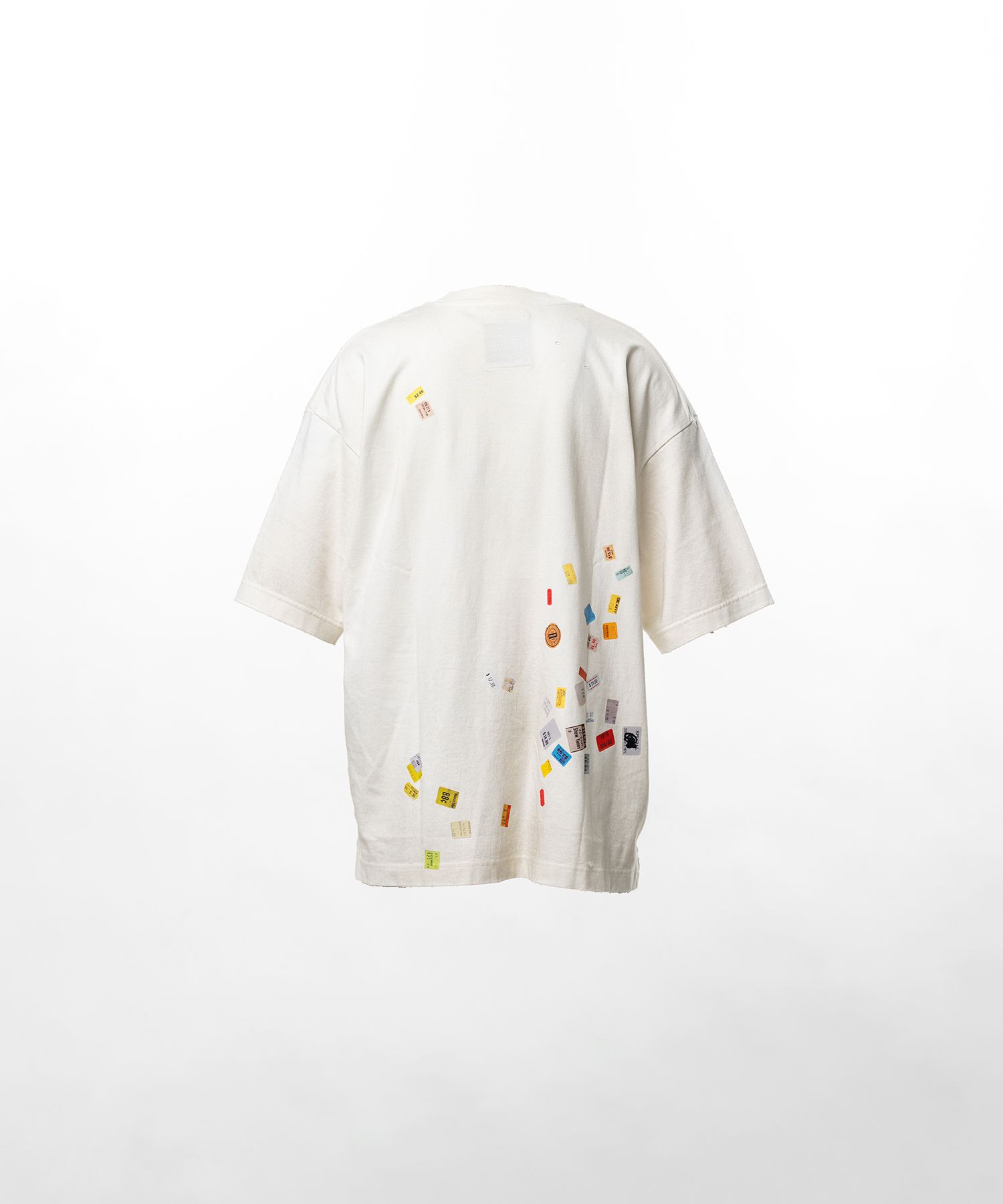 Price Tag Sticker Printed T-shirt