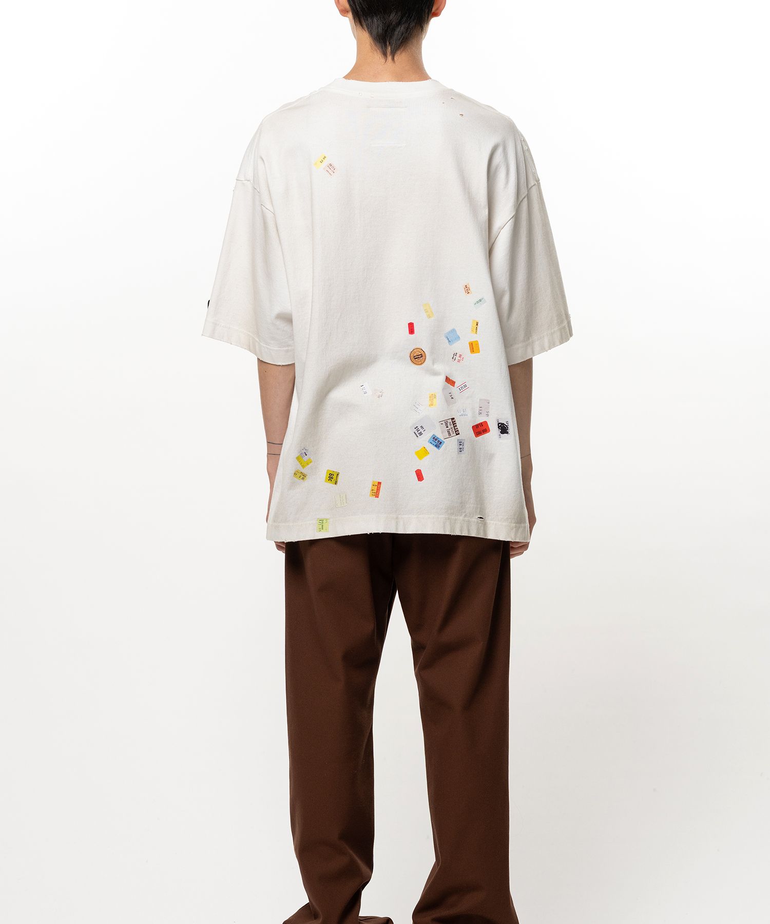 Price Tag Sticker Printed T-shirt