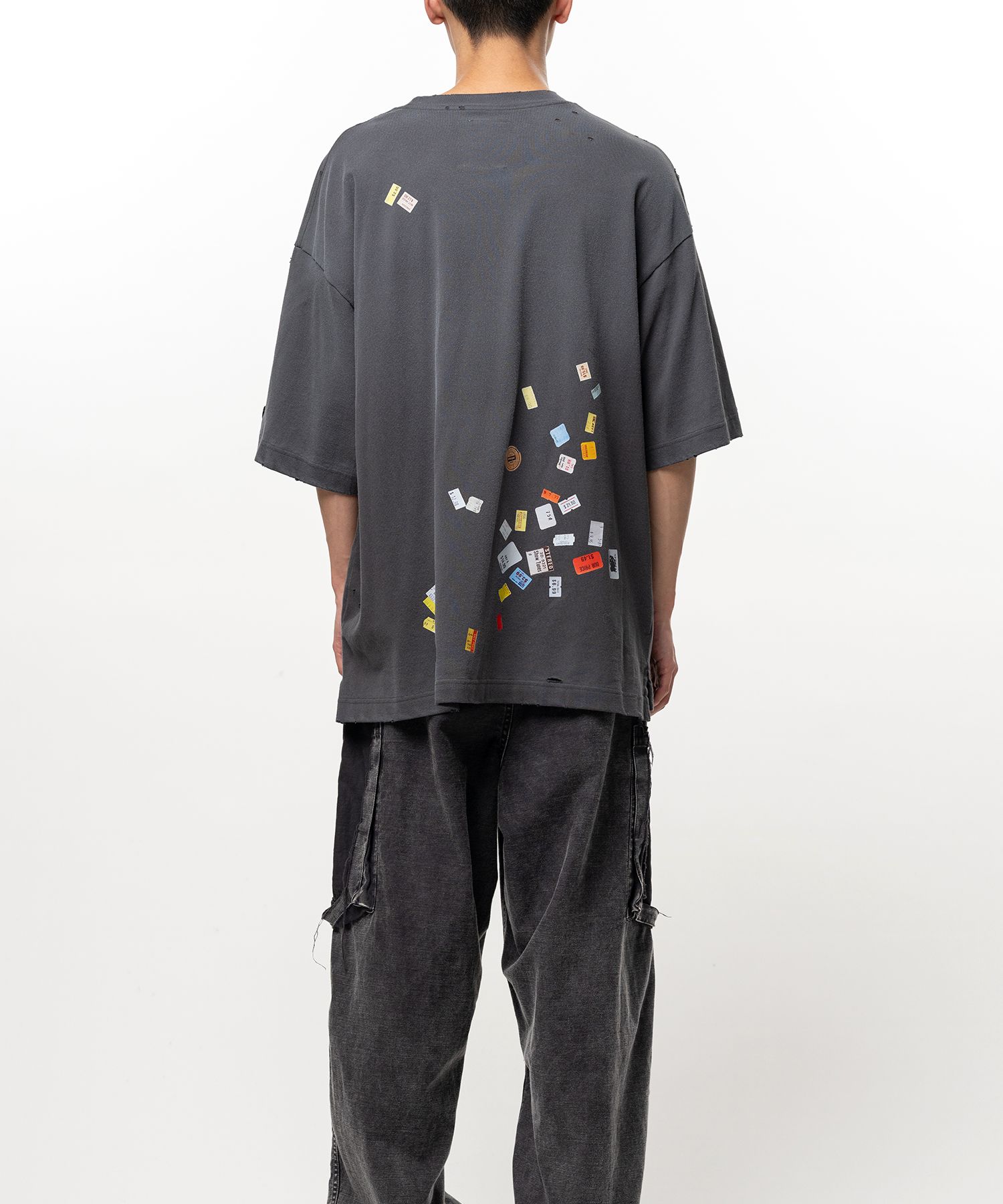 Price Tag Sticker Printed T-shirt