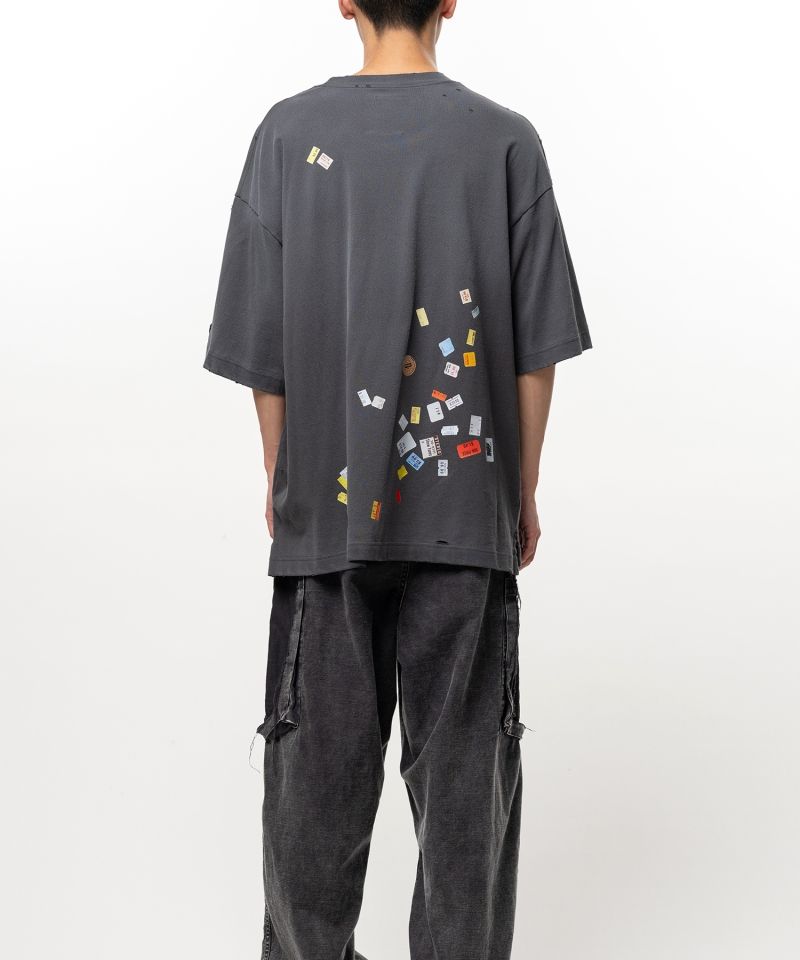 Price Tag Sticker Printed T-shirt