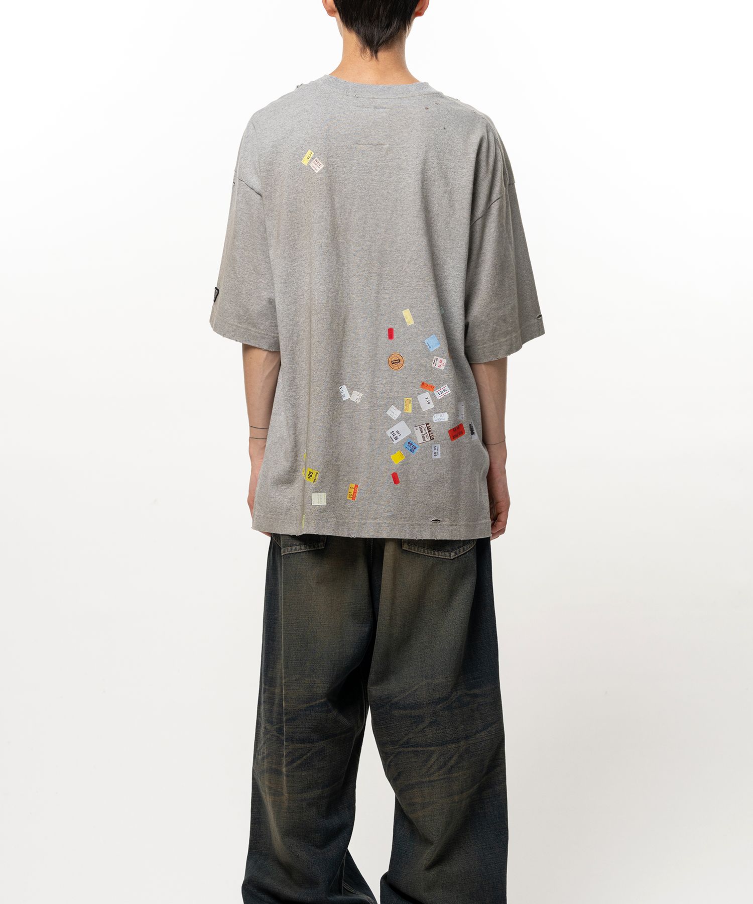Price Tag Sticker Printed T-shirt