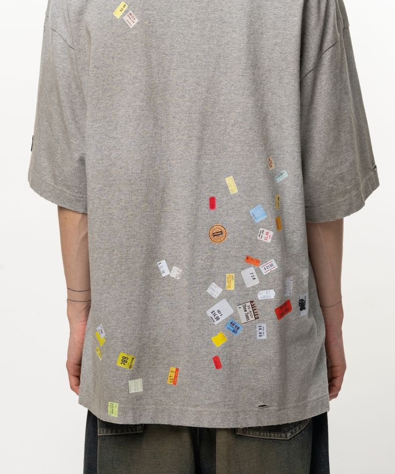 Price Tag Sticker Printed T-shirt