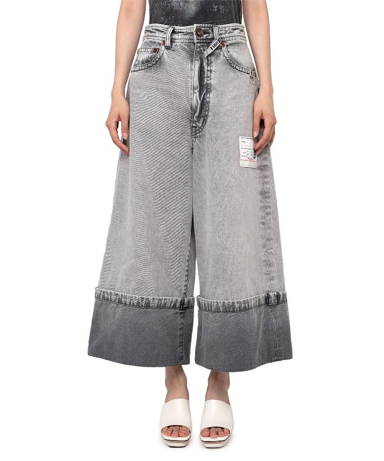 Rolled-up Denim Pants