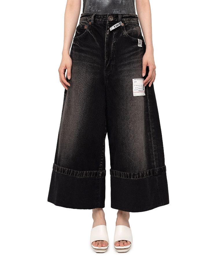 Rolled-up Denim Pants