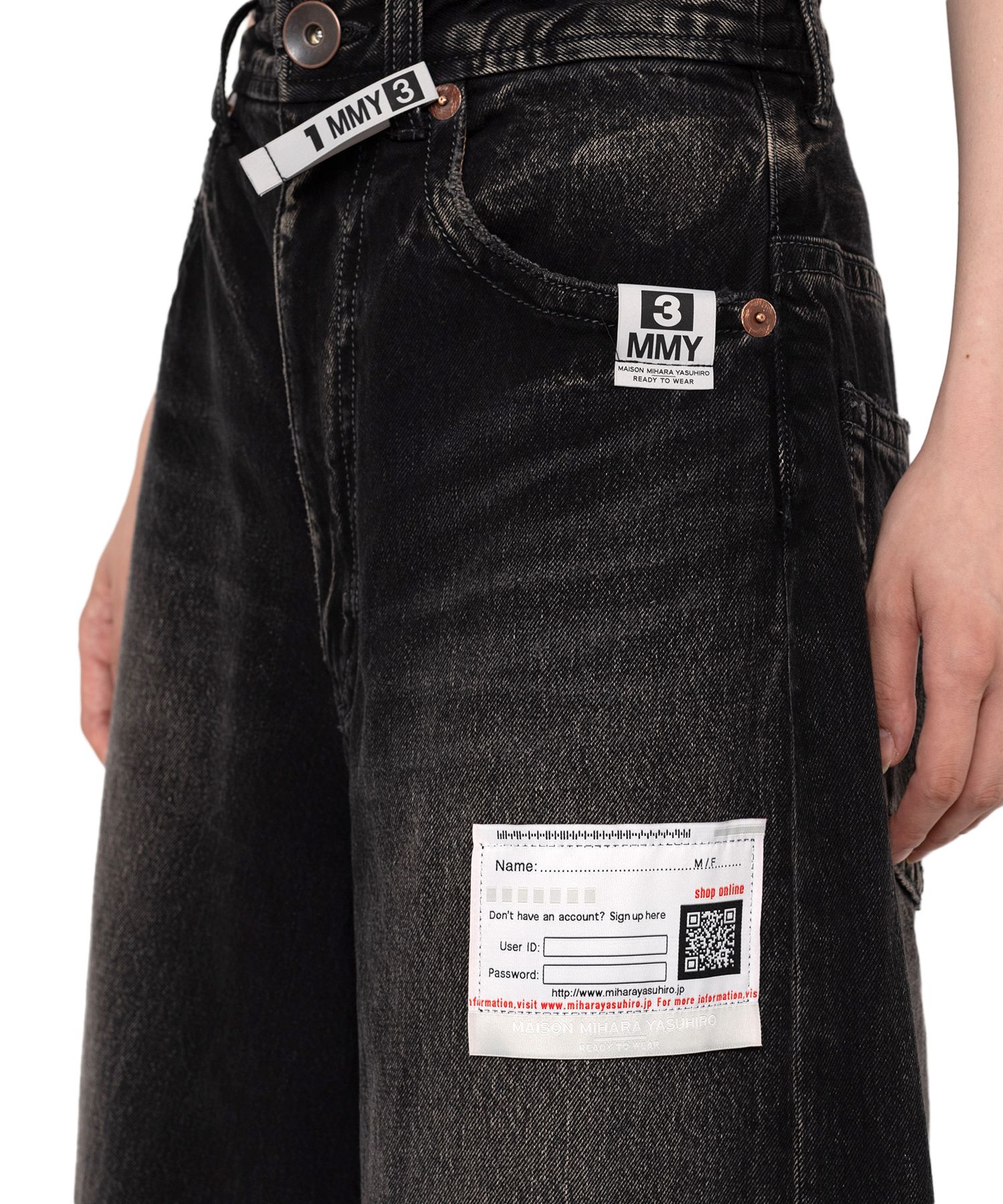 Rolled-up Denim Pants