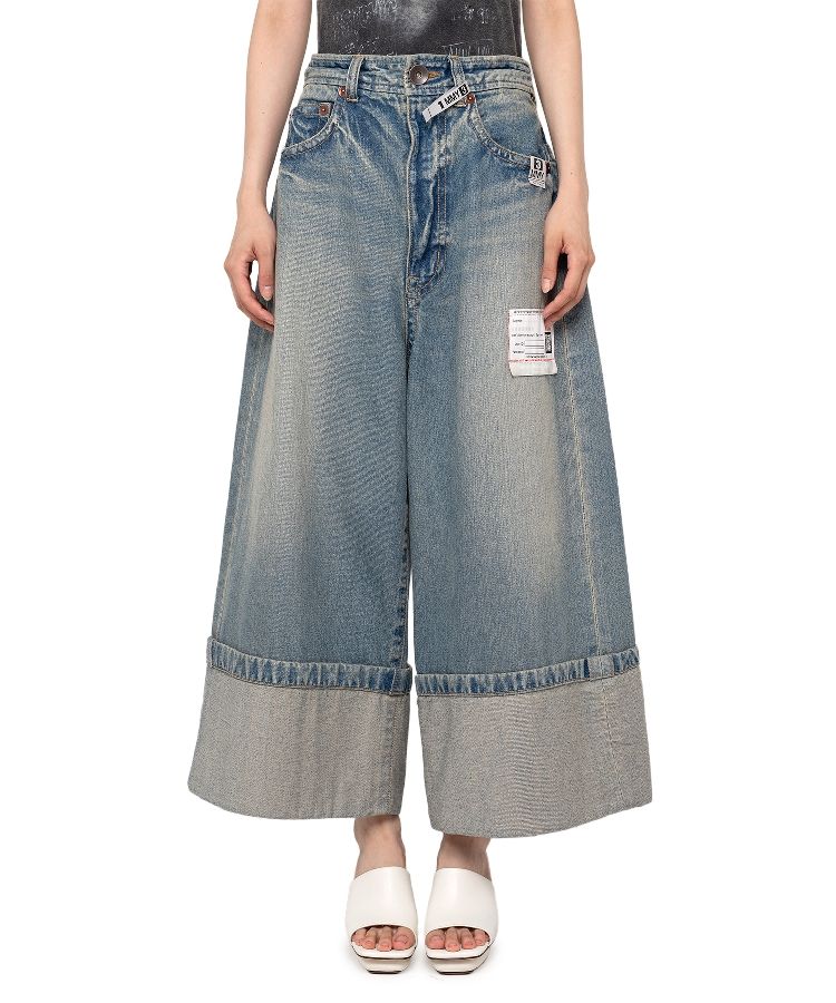 Rolled-up Denim Pants