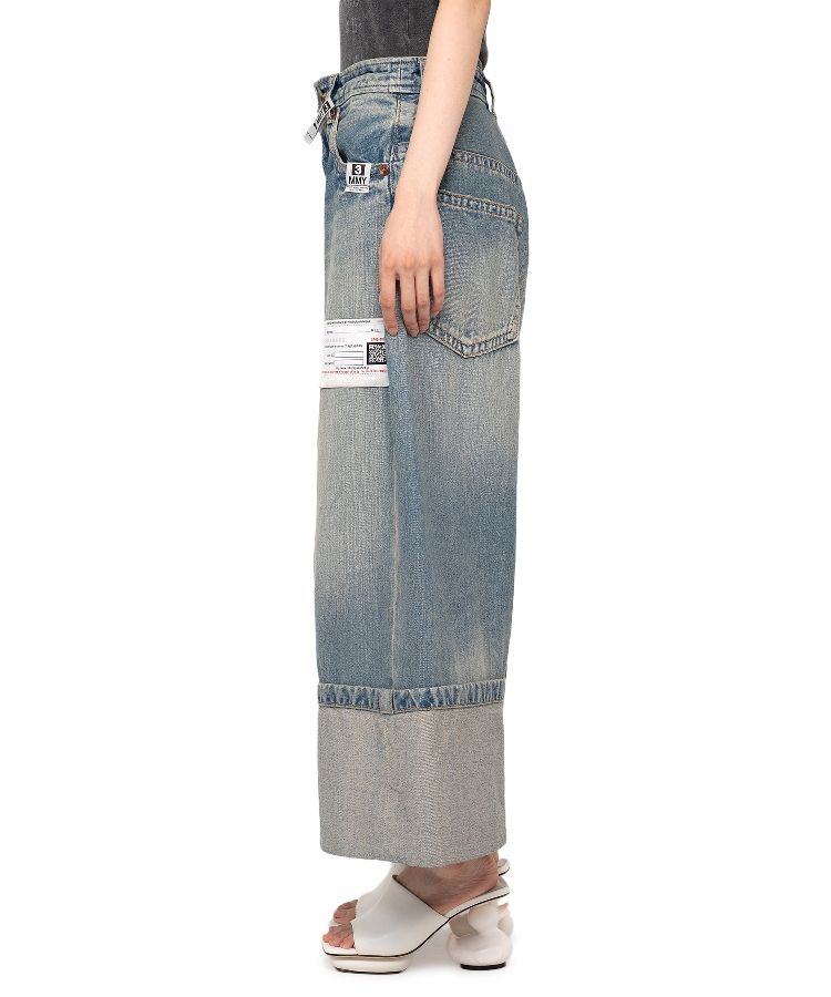 Rolled-up Denim Pants