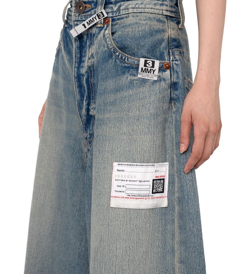Rolled-up Denim Pants